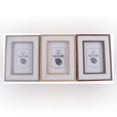 Рамка за снимка с кожени орнаменти 10х15см. - 60001