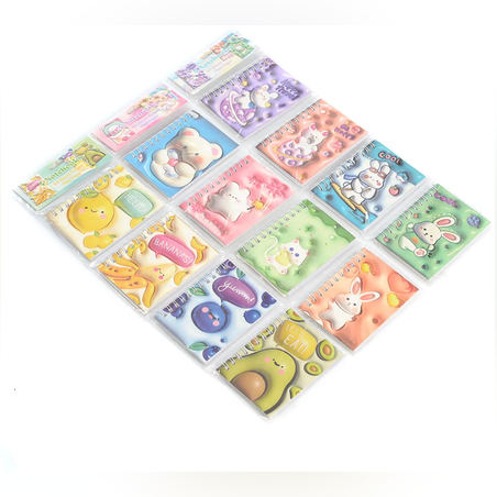 Тефтер - 4 броя х 40 листа - Спирала - 65563