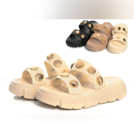 Дамски чехли с висока подметка (36-41) - 88546