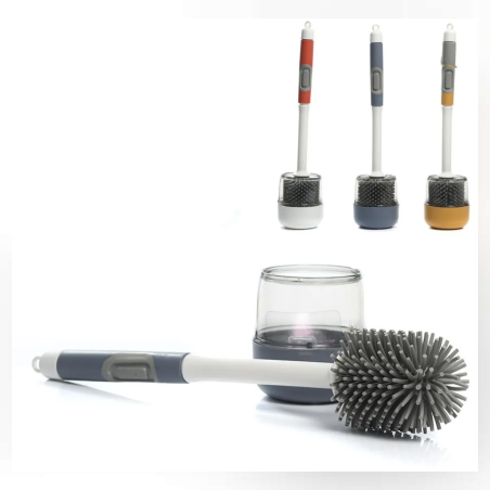 Четка за тоалетна с механизъм и поставка - 71061