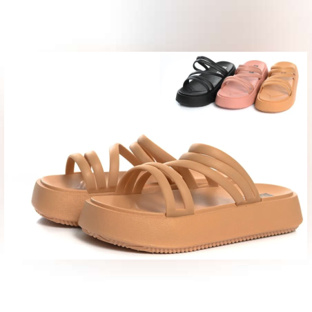 Дамски чехли с висока подметка (36-40) - 88540