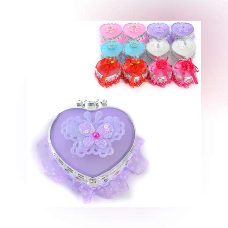 Кутия за бижута - 6 х 7см. - Сърце - 61085