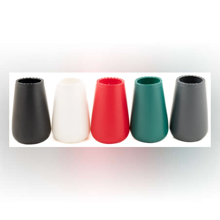 Пластмасова ваза с релеф 33226 - 8х17,5х10,5см.