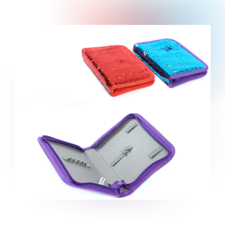 Несесер - ученически с пайети - 20х13см - 11678