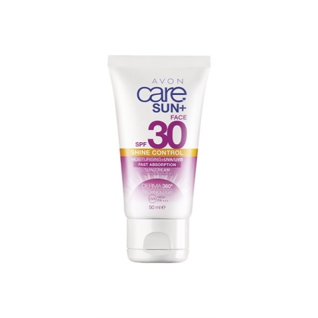Контролиращ омазняването слънцезащитен крем за лице със SPF 30 UVA/UVB