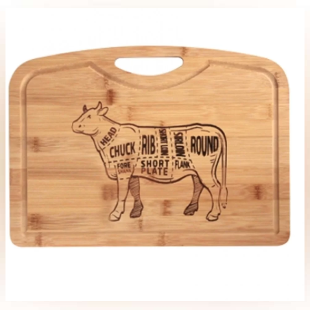 Бамбукова гравирана дъска с улей 39*28*1.5cm