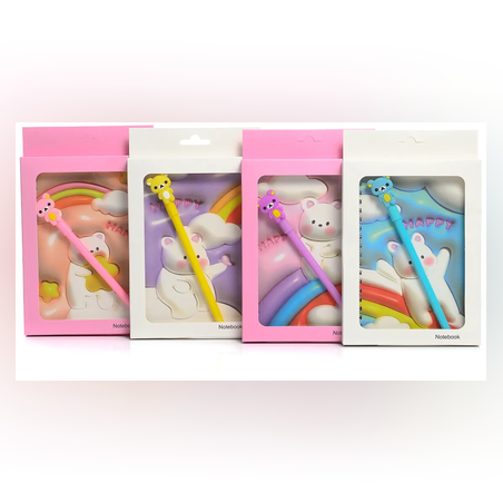 Тефтер с химикал в кутия - Спирала - 13х17см - Мече - 65680