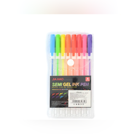 Химикалка - Гел - 8 броя - 65362