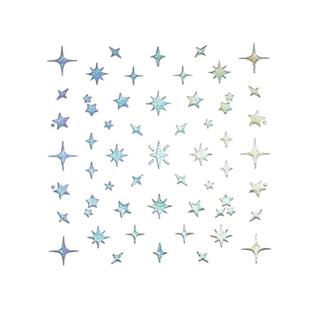 Стикери за нокти с принт на звезди