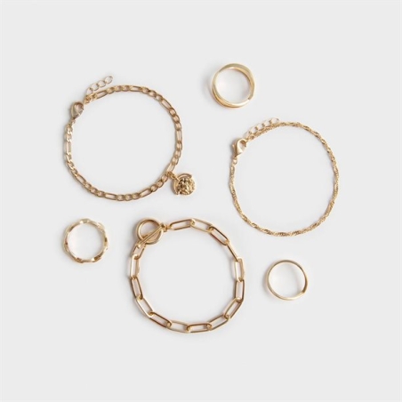 Комплект от 6 части гривни и пръстени Mia