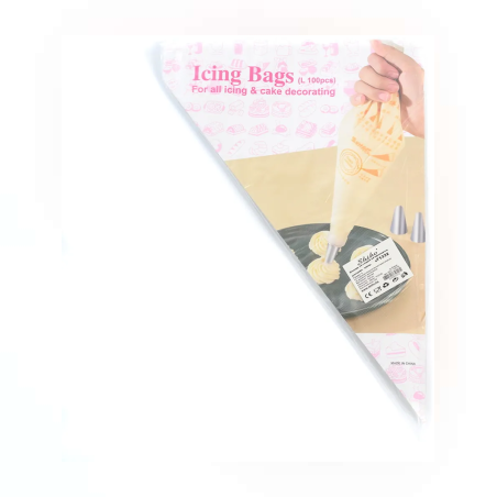 Торбички за глазура - L - 100 броя - 71332