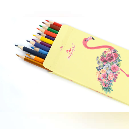 Моливи - цветни - двувърхи - 12 броя - 65027