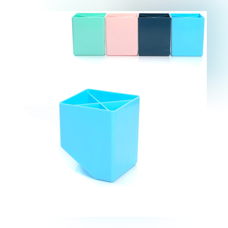 Моливник с 4 прегради - 8х8х10см - 65231