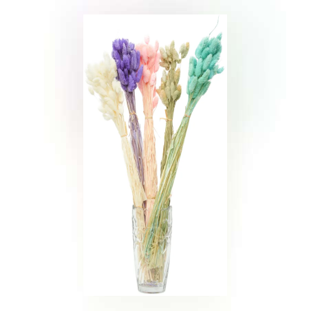 Изкуствено цвете - Сух овален лагурус 70см- 50040