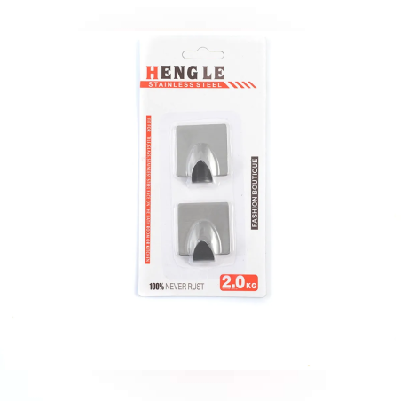 Закачалки с куки - самозалепваща се - 2 броя - 71031