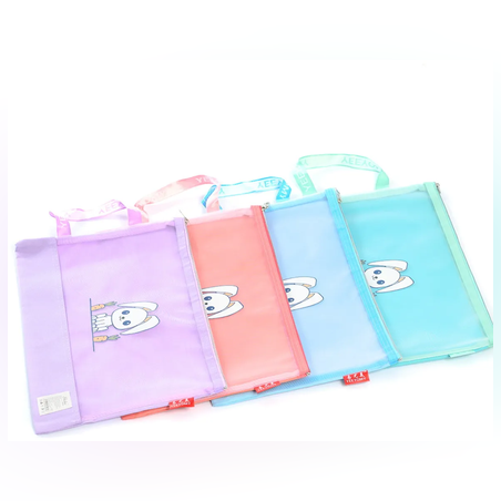 Папка за документи с цип и дръжка А4 - 65289