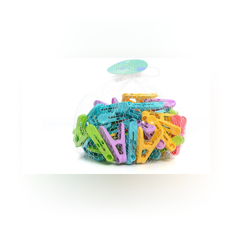 Щипки за пране в мрежа - 50 броя - 71043