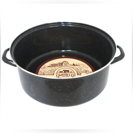 Тава кръгла черна 36х14см.