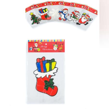 Стикер за декорация - Коледен - 15х20см - 54304