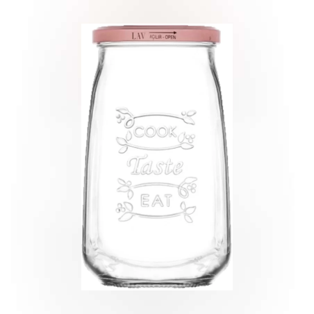 Буркан с метална винтова капачка 1lt.