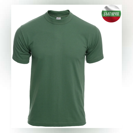 Мъжка тениска - Маслено зелена - 48/S - 060391