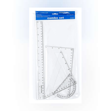 Комплект за чертане 30см. - 4 части - 65258