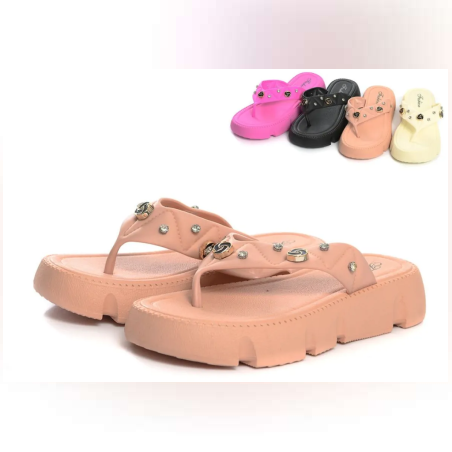 Дамски чехли с висока подметка (36-40) - 88548