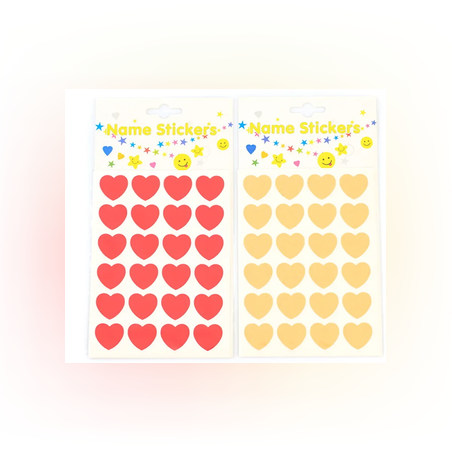 Стикери - сърце - 10х24 броя - 65073