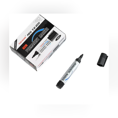 Перманентен черен маркер - 65455