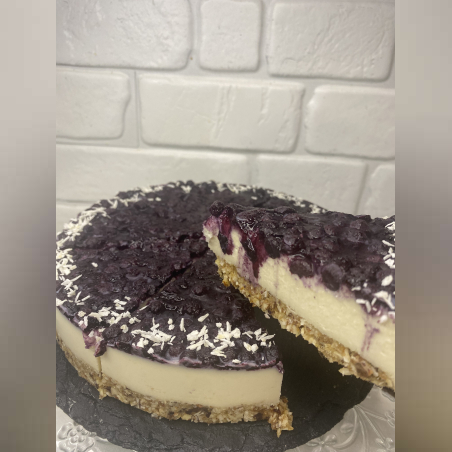 ВЕГАН ЧИЙЗКЕЙК С БОРОВИНКИ