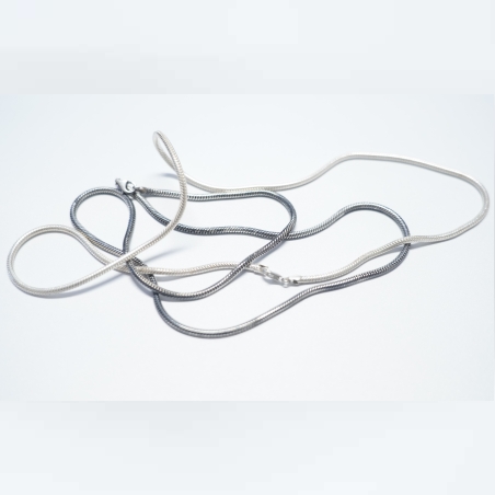 Silver Necklace - Snake PATTERN 2
