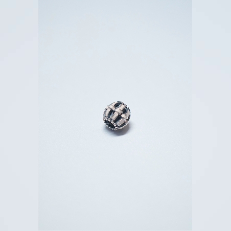 Silver Pendant - Crown Cage 2