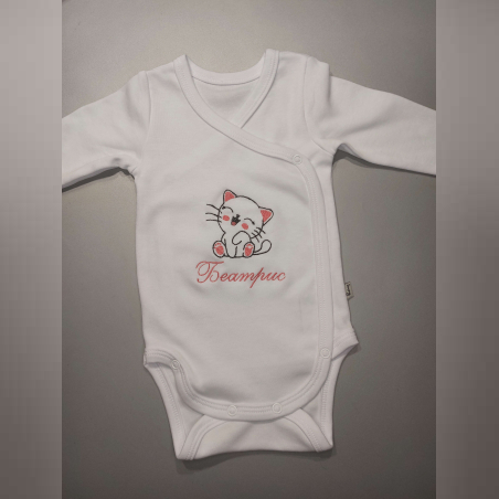 Бебешко боди с котка