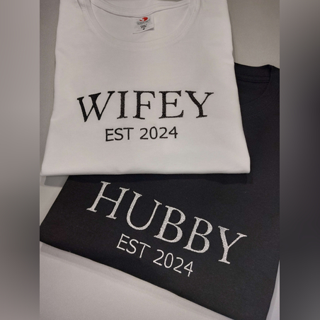 Комплект тениски „Wifey & Hubby“