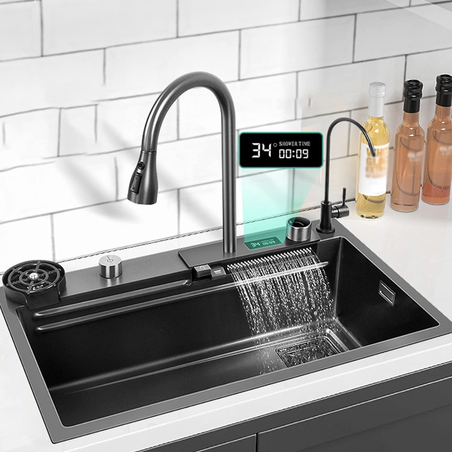 Mултифункционална кухненска мивка 75x45x22