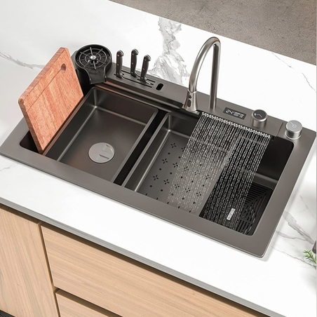 Висококачествена кухненска мивка 75x45x22