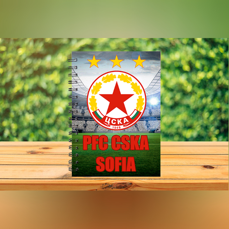 Тефтер ЦСКА София размер А5