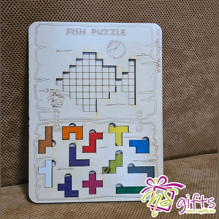 Дървен логически пъзел