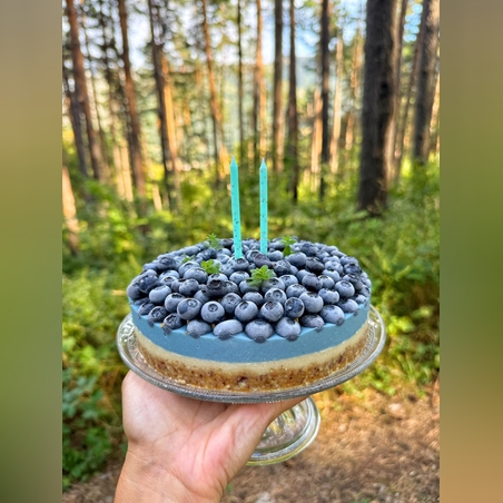 Синя торта 18см