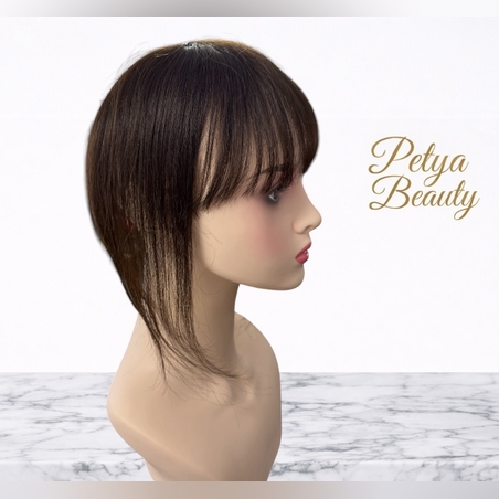 Тупе - 100% естествен косъм – Модел МИНИ - Кестеняво /фино/