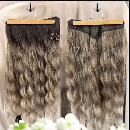 Екстеншън на цял ред в цвят - ОМБРЕ РУСО, ВЪЛНИ