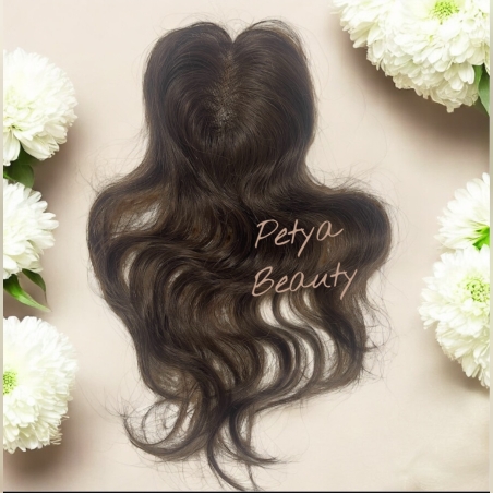 Тупе - 100% естествен косъм - КЕСТЕНЯВО No:6