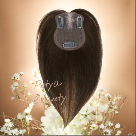 Тупе - 100% естествен косъм - Светло кафяво БЕЗ бретон