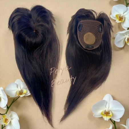 Тупе - 100% естествен косъм - ТЪМНО КАФЯВО