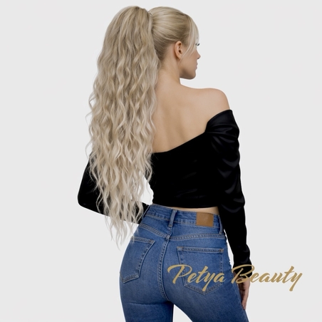 PREMIUM - Луксозна опашка - ШАТУШ РУСО (ВЪЛНИ) /мрежа и ластик/