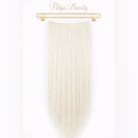 Комплект екстеншън от 9 части - БЯЛО ПЕПЕЛНО РУСО