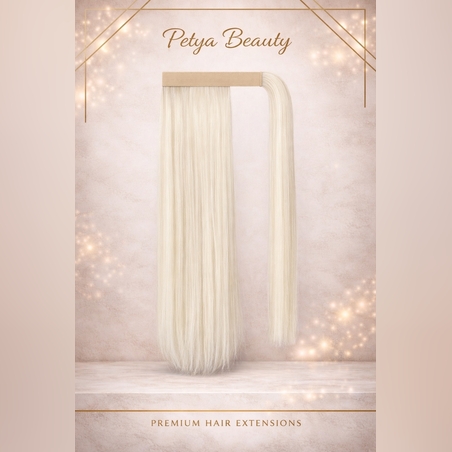 Опашка с лента/кичур - Бяло русо