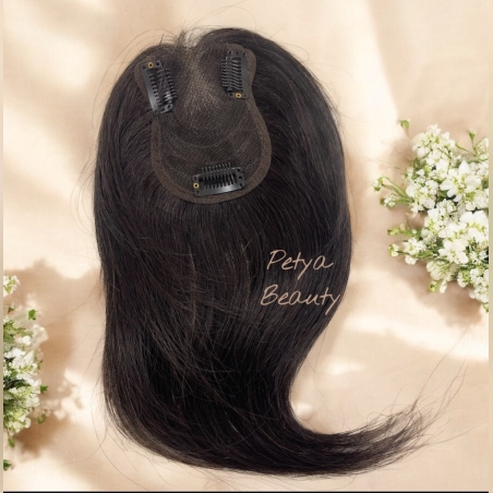 Тупе - 100% естествен косъм - ТЪМНО КЕСТЕНЯВО No:4