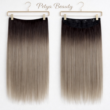 Екстеншън на цял ред в цвят - БАЛЕАЖ (ПРАВ)