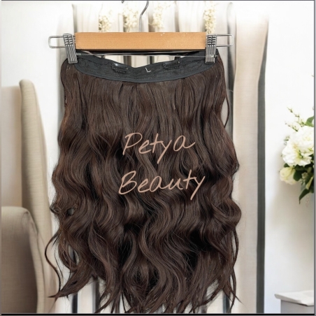 ХАЛО екстеншън от 1 част в цвят - ШОКОЛАД (ВЪЛНИ)